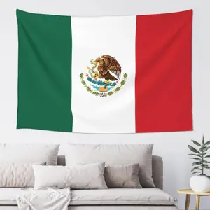 Tapestry  Mexican Flag Wall Decoration Tapestry Mexico Flag Art Tapestry Wall Hanging Large Tablecloths 60 X 40 Inch for Bedroom Living Room Dorm Room Home Decor