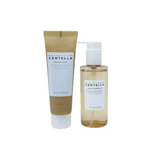 SKIN1004 Madagascar Centella Ultimate Skincare Bundle Ampoule Foam 125ml & Light Cleansing Oil 200ml for Gentle Cleansing