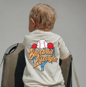 Youth and Adult Baseball Ice Cream Back Side T-Shirt, Baseball Drip Tee, Baseball Lifestyle Clothes, Summer Outfitters, Gift For Boy Girl, Baseball Stuff for Game Day Clothing, Youth T- Shirt