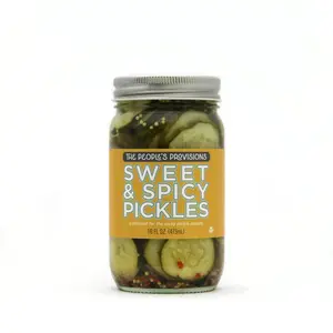 Sweet & Spicy Pickles 16oz Jar - Thick Cut Sweet And Spicy Pickle Chips