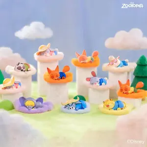 Disney Zootopia 2.0 Judy Hopps & Nick Wilde Blind Box Collectible Figurine Cute Fluffy Desk Decor Finnick Bellwether Flash Ideal Gift for Friends Students Girls Boys minitopia Valentine Gift for Girlfriends