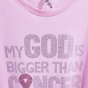 My God is Bigger than Cancer t-shirt ( Crew Neck Cotton Slim-fitting)