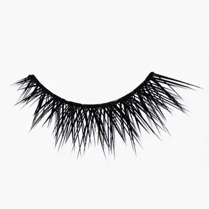 Iconic® Faux Mink Eyelashes for Makeup and Cosmetic Use, looks like Volume Eyelash Extensions featuring a Bold Cat Eye