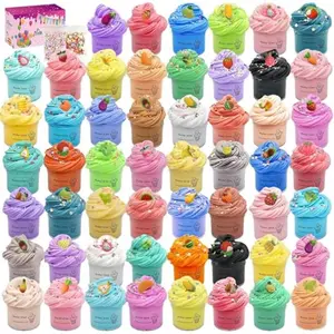 54 Pack Butter Slime Toy kit, Super Soft and Non-Sticky, Very Suitable Birthday Gifts for Boys and Girl, Party Favors, Stress Relief Toys, Easter Filling Stuffers.