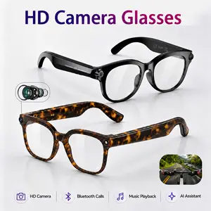 Smart AI Camera Glasses – 3 Lenses, 8MP HD Recording, Real-Time Translation, Music & Calls, Hands-Free Outdoor Adventure Glasses.wearable gift for men and women