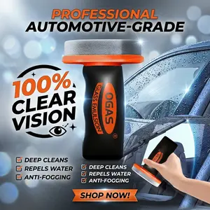 Glod Ride Oil Remover Windshield Cleaner Glass Cream Auto Degreaser Window Cleaner Handheld Compact Portable Remove Oil Film Clear View for Car Foam Multi-Purpose Powerful,summervibes automotive care