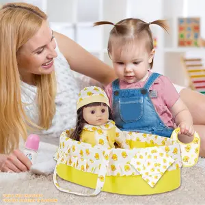 Reborn Baby Dolls Clothes 22 inch Outfit Accessories Yellow Duck 5pcs Set for 20-22 Inch Reborn Doll Newborn Girl&Boy