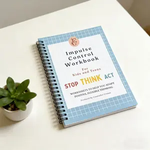 Impulse Control Workbook A5 Planner Notebook, Essential Tool for Managing Impulses, Compact Size Perfect for Daily Use