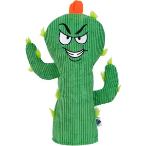 Big Crazy Golf Club Head Covers - Driver Headcover with Unique Corduroy Fabric - Funny Cactus Design - Golf Club Protector and Funny Present