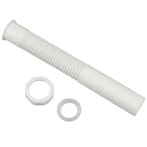 212 MAIN Danco 1.5 x 12 in. Flexible Tailpiece Extension, Flexible Joint, Offset Drain Bathroom Fixture Accessory