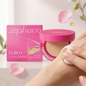 Multicolor Balm Foundation Cream Lightweight Flattering Moisturizing Nourishing Flawless Complexion Suitable for Oily Dry Skin, Perfect Makeup Base Concealer Cosmetic Moisturizer