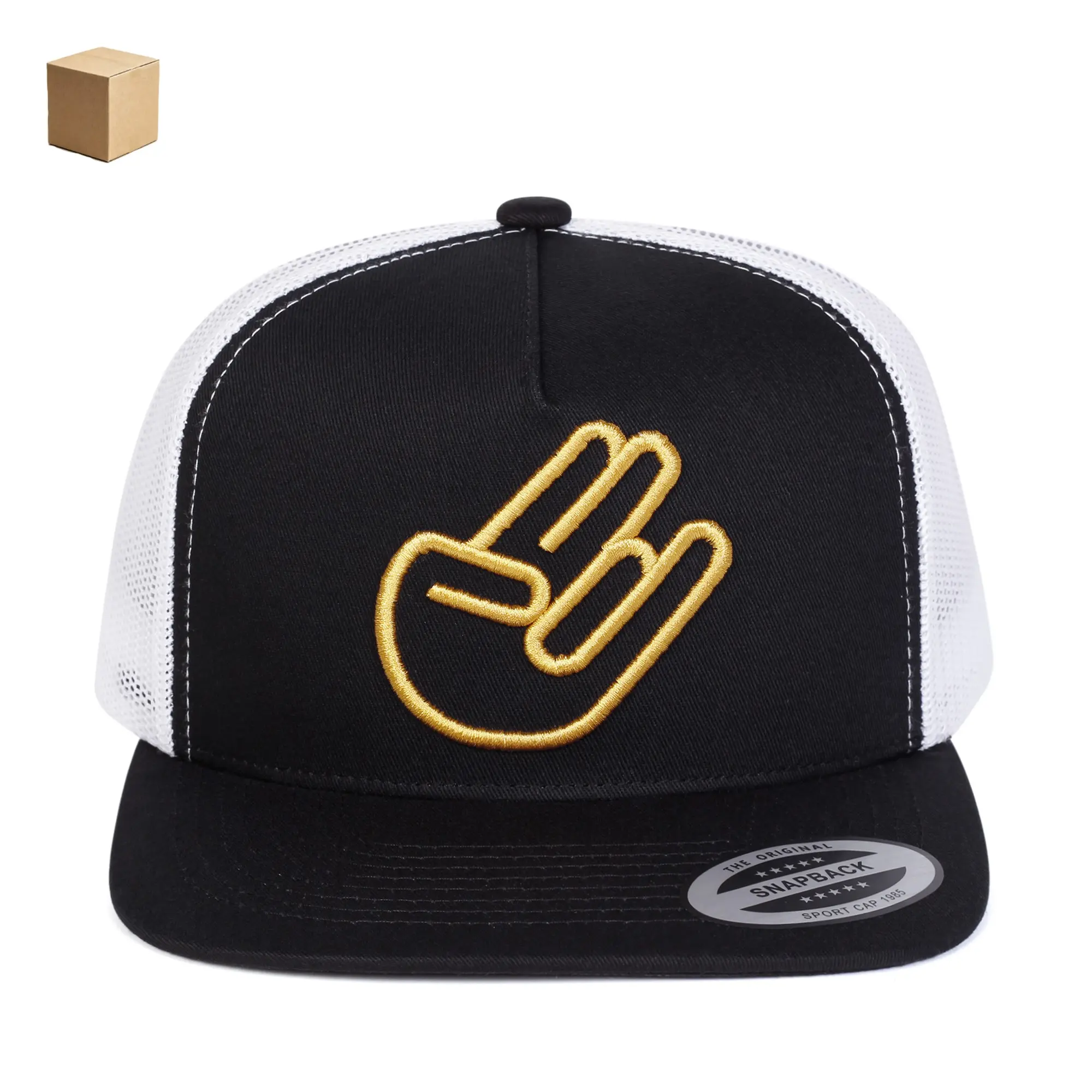Shaka Hand 3D Embroidery Trucker Hat | Adjustable & Sun-proof, Perfect for Street Style, Surf and Trips