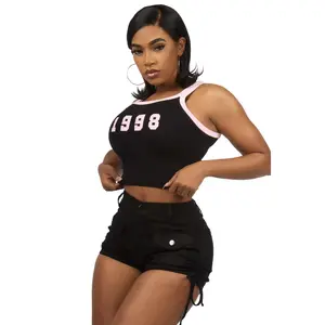 Shaneeka Black/Pink Tank Top
