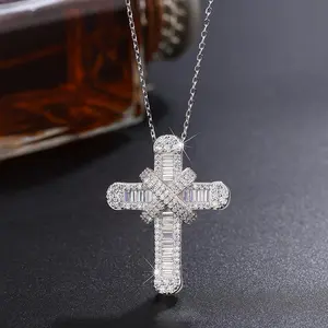 The Ultimate Alternative Gift! 4 Styles S925 Silver Cross Pendant Necklace With Artificial Zircons - For The Cool Boy& Girl Who Loves Subtle Dark Aesthetics. #NotYourTypicalPresent