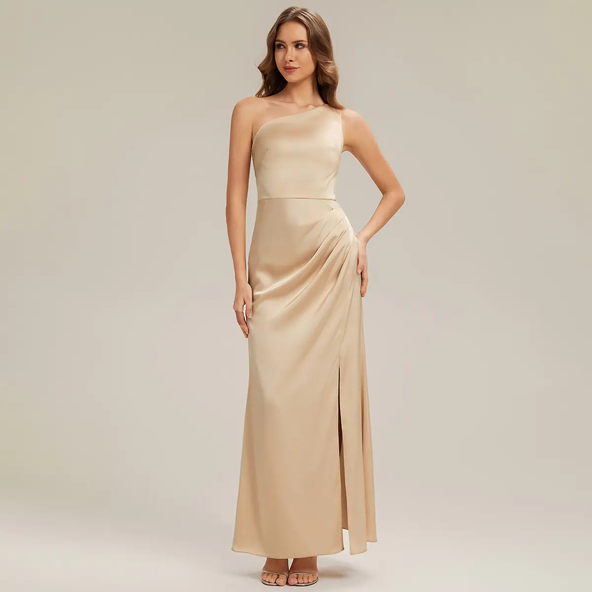 Ever-Pretty 2026 New Trend Silky Satin Natural Waist Bridesmaid Dress – Lightweight & Wrinkle-Resistant for Wedding, Prom, Evening Gala & Date Night ES02712