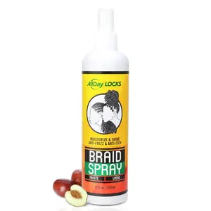 ALLDAY LOCKS Braid Spray Moisturizer Wax - 12 oz Lightweight Phthalate-Free Haircare Foam for Braids, Dreadlocks, Women’s Daily Frizz-Free, Hydrated, Dry Scalp Relief & Dreadlock Scalp Care Treatment
