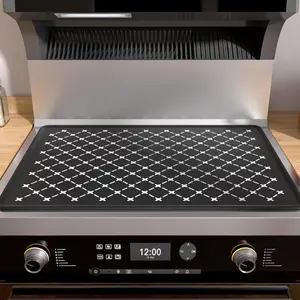 Stove Top Cover  - 30 x 21 inch Electric Stovetop Countertop Protector Mat - Glass Oven Induction Guard Mat - Cooktop Extra Space for Kitchen RV - Heat Resistant Dish Drying Mat