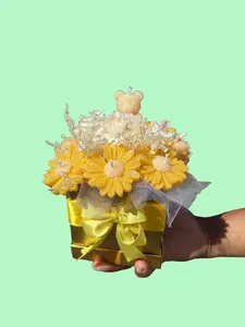 Bouquet de flores de cera.