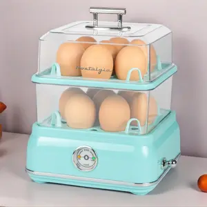 Classic Retro 14-Capacity Egg Cooker, Aqua