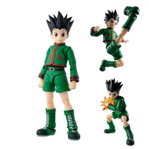 Anime Hunters Figure Gon Freecss Killua Zoldyck Figure Removable Model Zoldyck Action Figure Doll Car Ornament Toy Birthday Gift