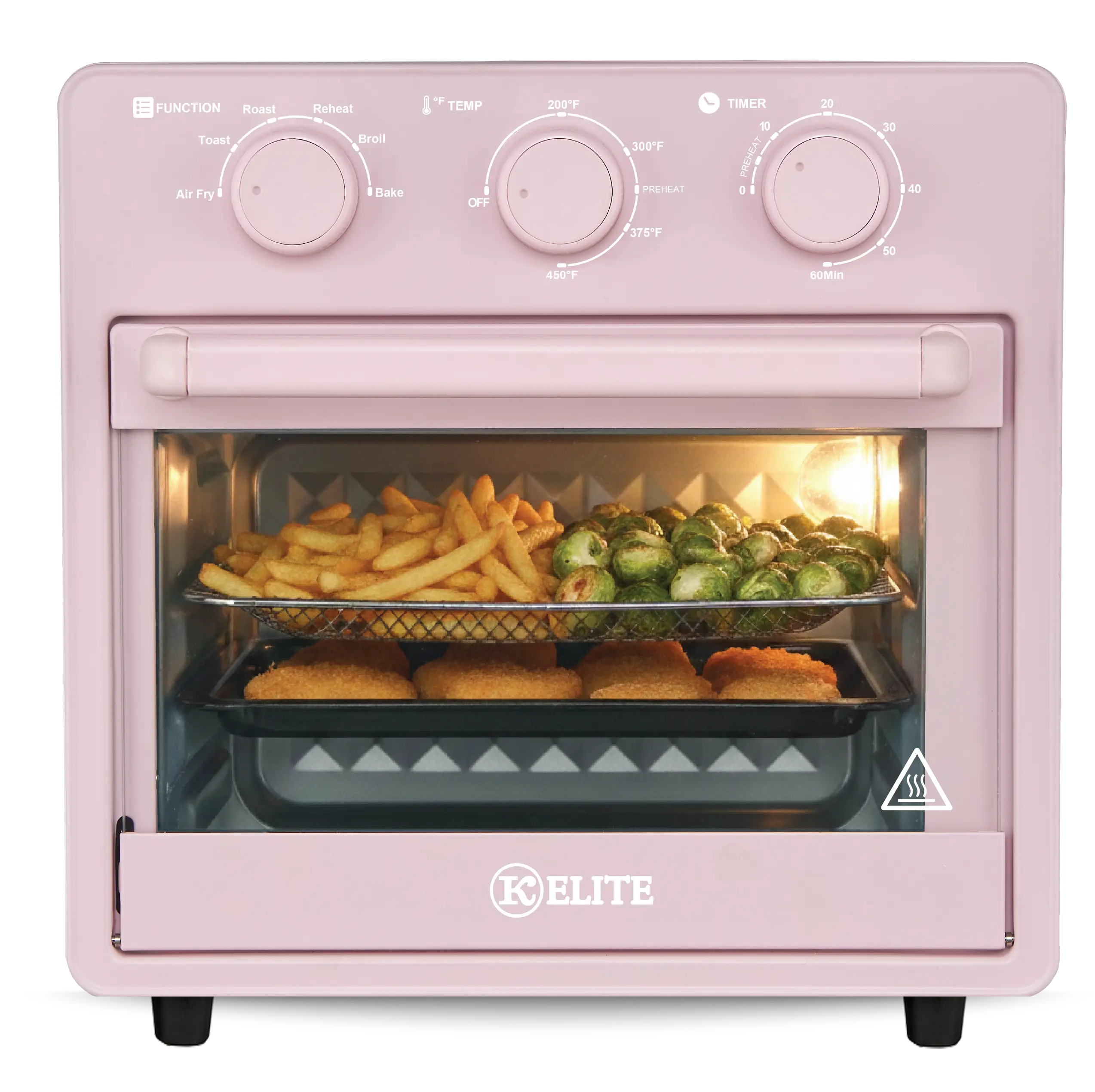 Kitchen Elite 16QT Colorful Air Fryer Oven | Up to 450°F | Multi-Level Cooking | Multiple Color Options