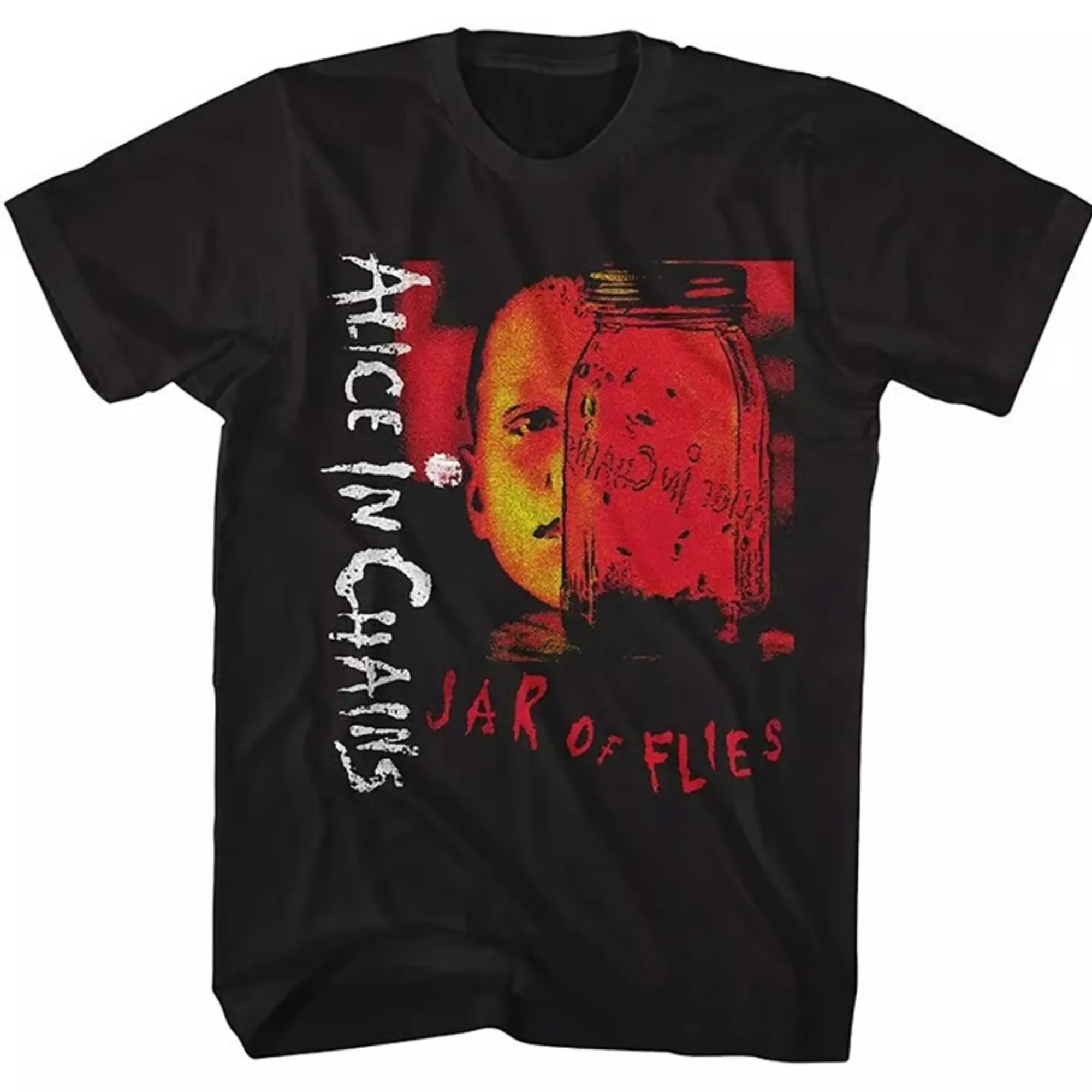 Rock Fan Casual Top|Alice In Chains Jar Of Flies Unisex Graphic T‑Shirt, Trendy Vintage Streetwear Daily Wear Tee