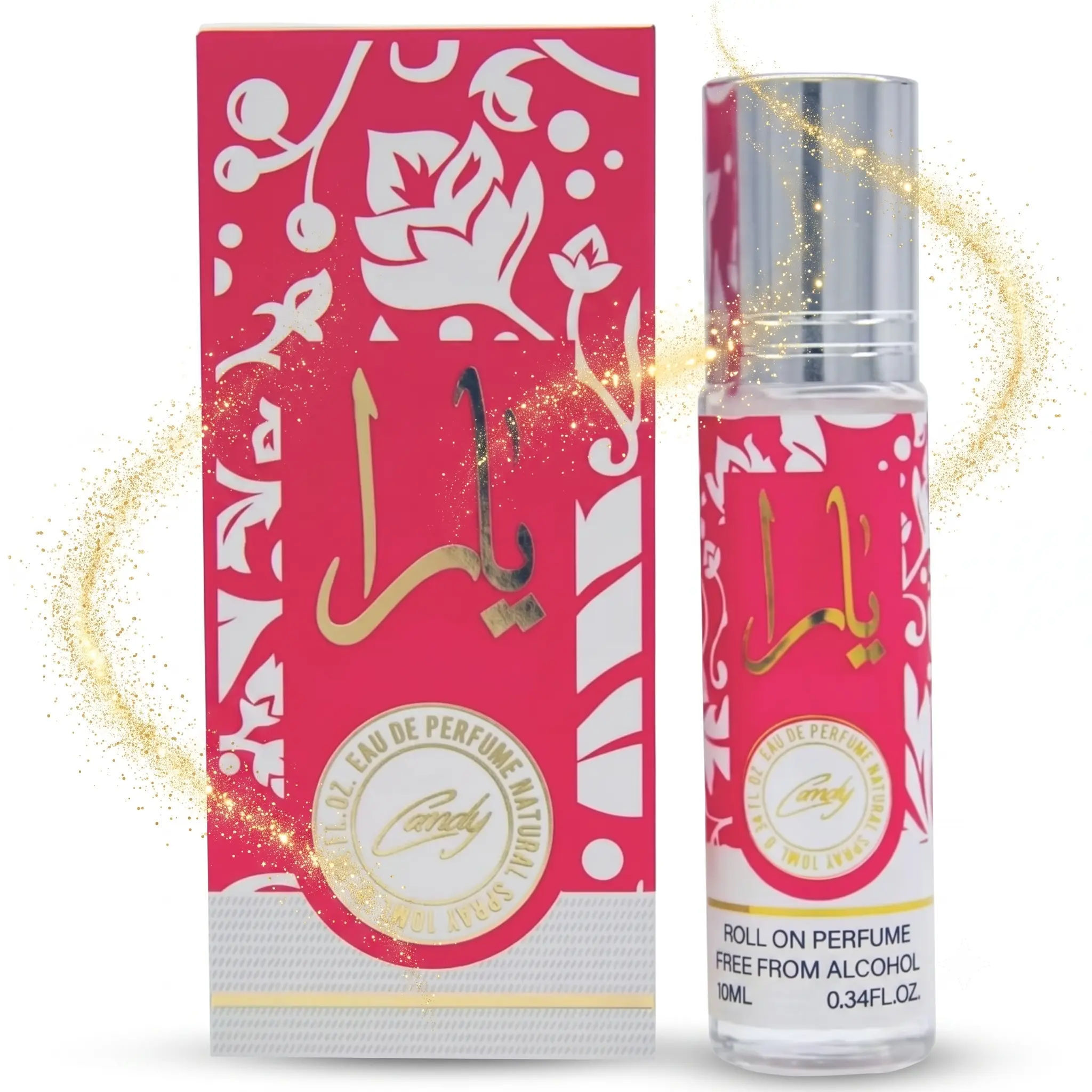 Yara Roll On Perfume 10ml - Alcohol Free Long Lasting Fragrance for Women, Travel Size Sweet Scent, Portable Perfume for Purse Bag