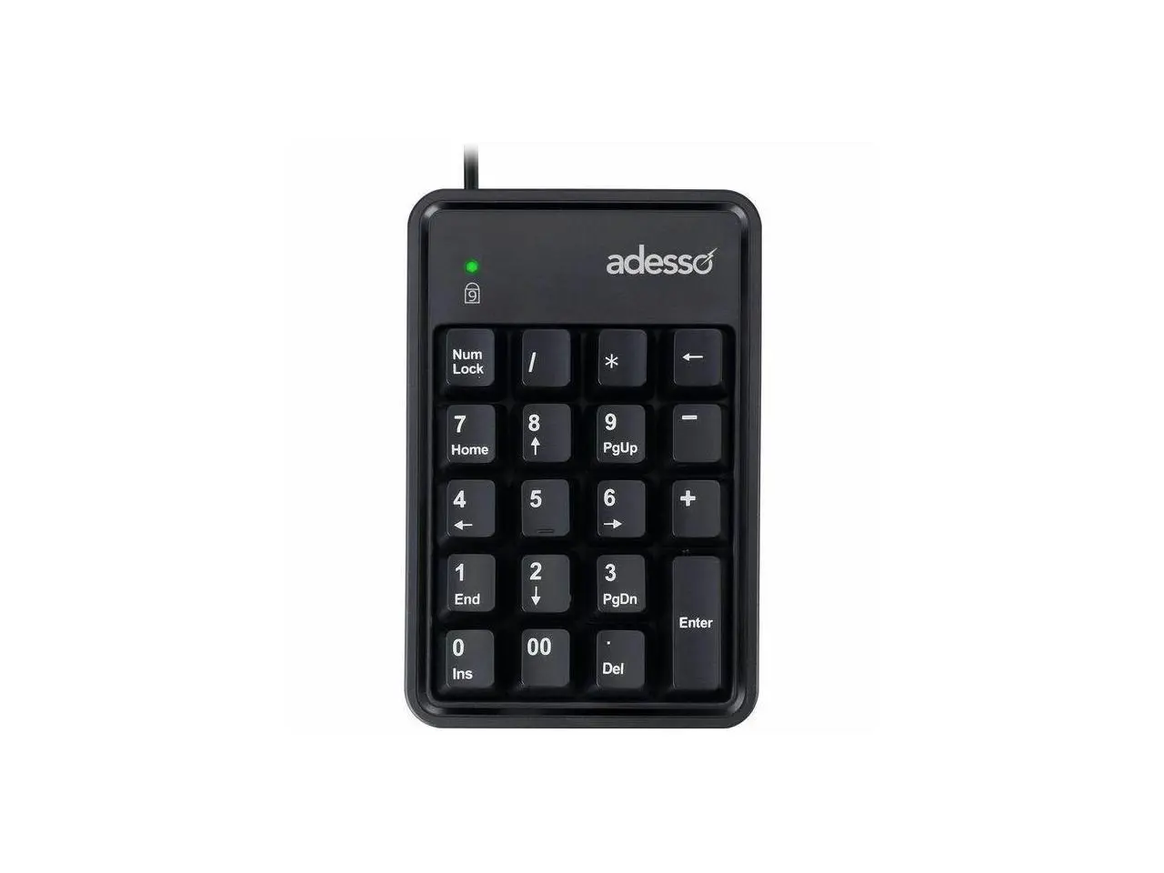 Adesso Easytouch 600UB Keypad - Cable Connectivity - Compact - USB Interface - 19 Key(s) - Windows 7, Mac OS - PC, Mac - Cherry MX Red Keyswitch