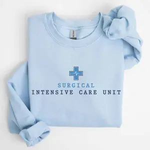 SICU T-Shirt Or Sweatshirt , Surgical Intensive Care Unit , Surgical Nurse , SICU Nurse Gift Sicu RN Surgical Icu Tech Aid Crew Clothes Sleeve