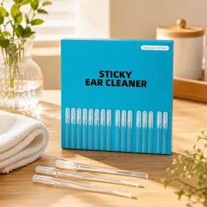 Reusable Sticky Ear Cleaning Stick, Soft Adhesive Tip for Dry Earwax, Portable Ear Cleaner & Ear Hygiene Tool  N2