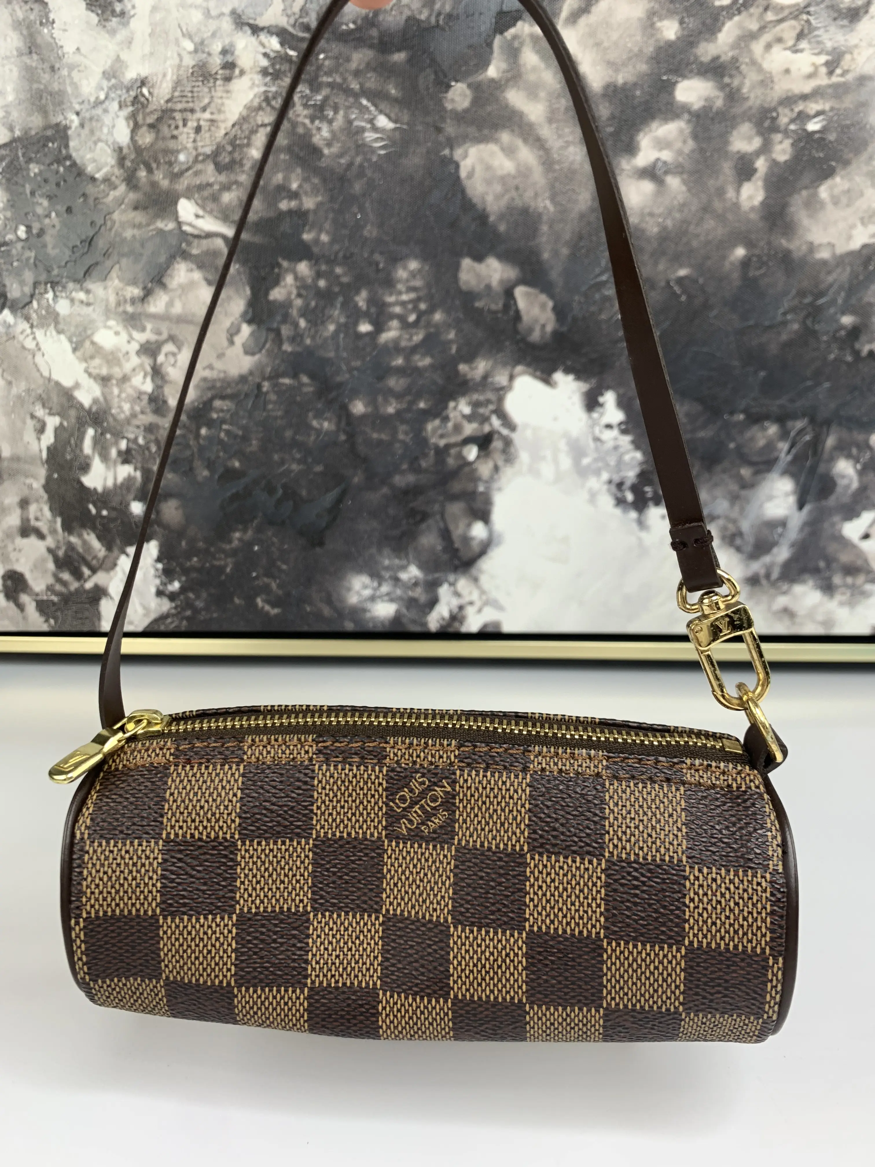 Pre-owned Louis Vuitton coated canvas Small Leather Goods Mini Papillon