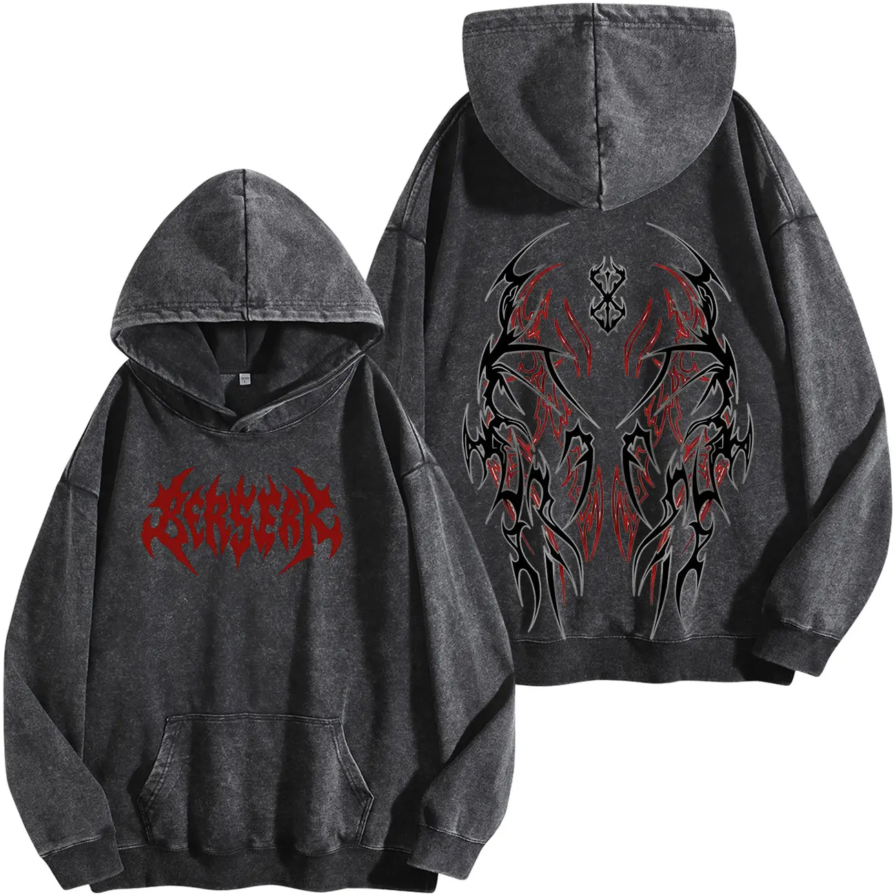Berserk Pump Cover T-Shirt – Vintage Washed Hoodie Oversized Gym Streetwear Tee, Heavy Cotton Fitness Top, Dark Aesthetic Unisex Apparel, Soft Loose Fit for Workout & Training