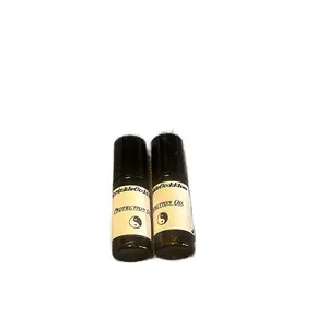 Protection Oil Infused with Obsidian Tiger eye and Clear Quartz