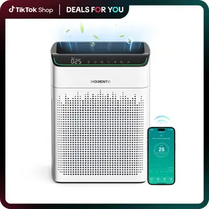 MORENTO 5866 HEPA Air Purifier with Smart WiFi,Ideal for Large Rooms up to 1290 Ft²,Pets, Allergies, Dust, Pollen Household Appliances Electric Cleaner#TikTokShopBlackFriday