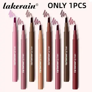 lakerain 2 Counts Long-Lasting Ultra Pigmented 2-in-1 Lip Contour & Lip Stain, Lipliner, Dual-Sided Tip for Effortless Lip Contouring & Pigmentation, Smudge-proof Kiss-proof, Lip Makeup for All Skin Tones, Women’s Cosmetics