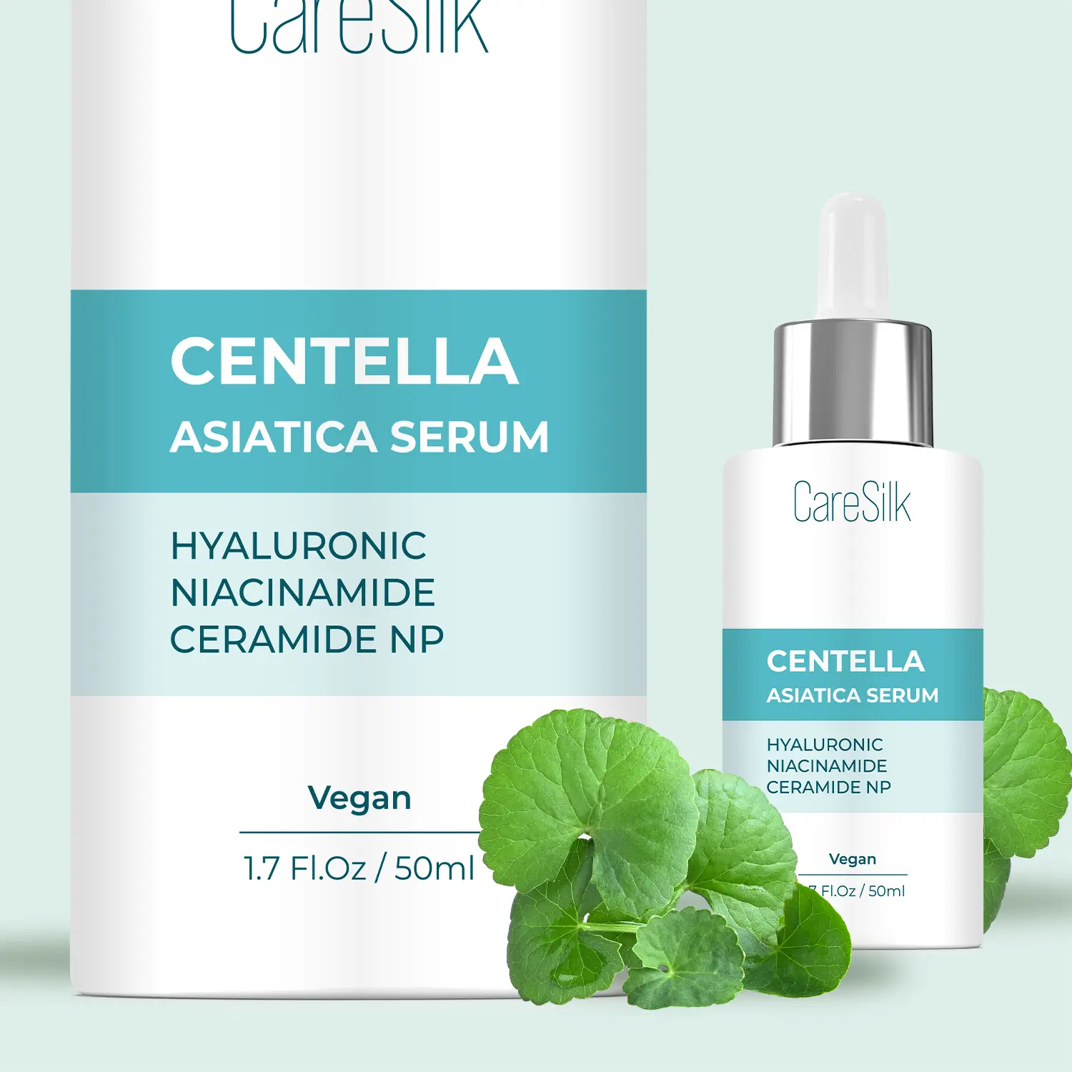 CARESILK Centella Face Serum  – Soothing & Hydrating | Cica + Niacinamide + Hyaluronic Acid Boost
