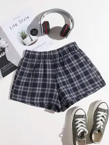 Plaid Wide Leg Shorts – Casual High Waist Summer Shorts