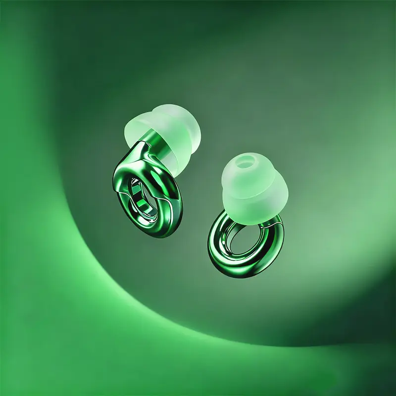HUAK Noise Reducing Ear Plugs, Reusable Silicone with 27dB Hearing Protection for Extended Wear, 4 Sizes (XS-L) with Portable Case, 27Db Reduce, Xs-S-L Size, Storage