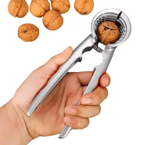 1 Pack Funnel Style Walnut Cracker , Multifunctional Nutcracker Pliers, Nut Opener Tool for Walnuts, Pecans, Hazelnuts, Almonds, Heavy Duty Sheller for Various Nuts