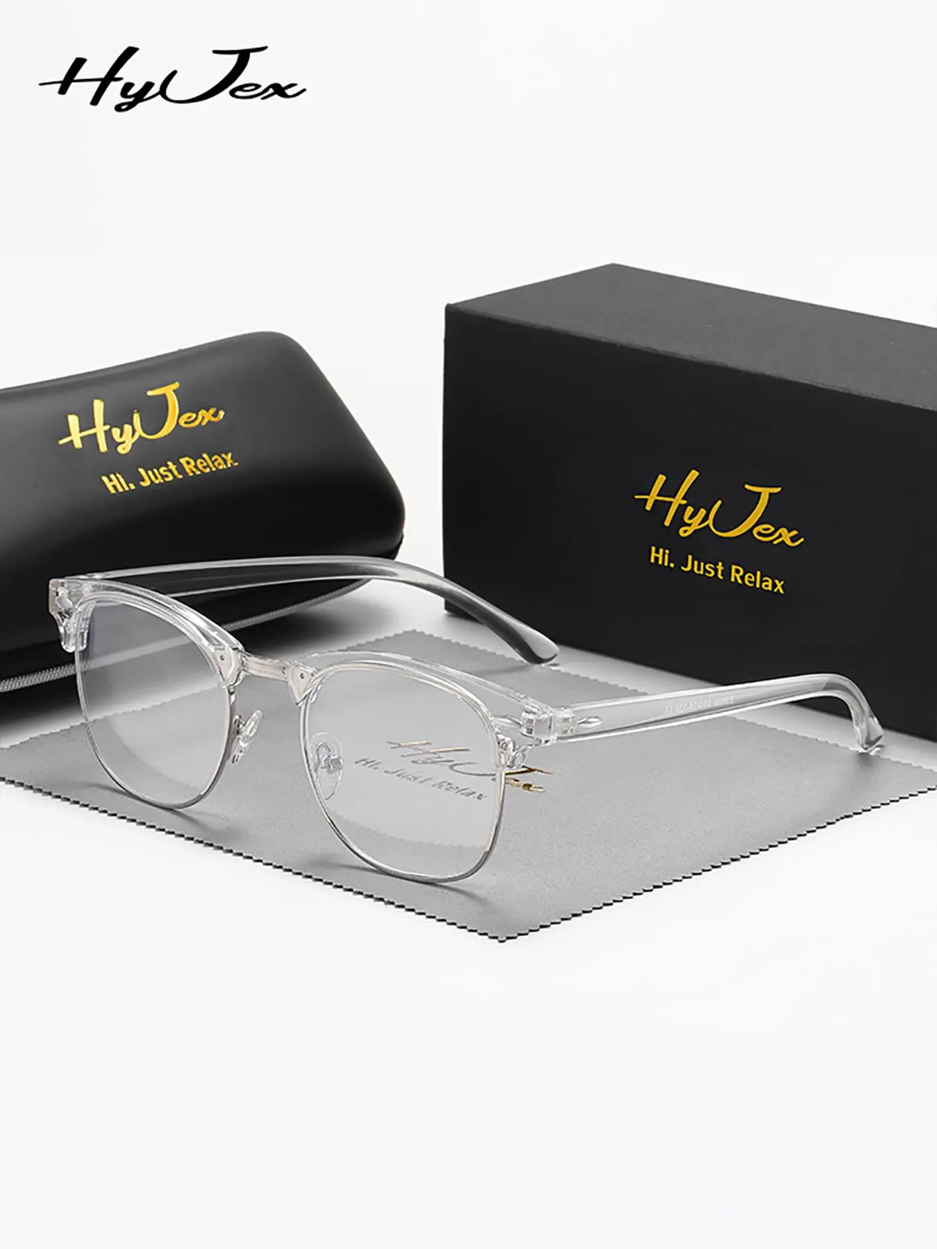 Unisex Simple Style Plain Color Eyeglasses, Fashion Frame Eyeglasses, High Quality Eyewear, Casual Stylish Glasses, Casual Trendy Lightweight Eyeglasses for Work & Reading, Fashion Accessories for Daily Life