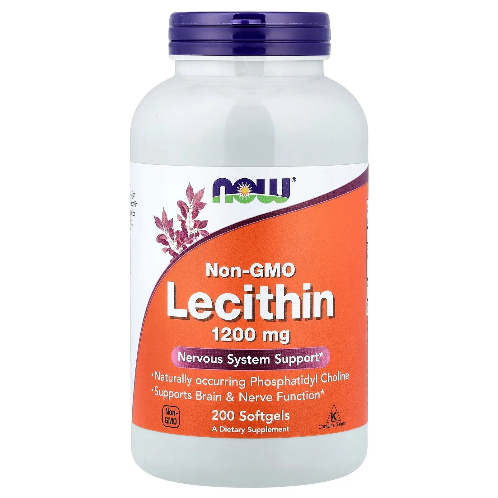 NOW Foods Lecithin, 200 Softgels