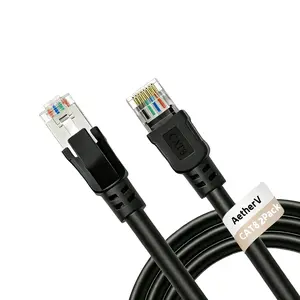Cat8 Ethernet Cable 6FT 2PACK High Speed Heavy Duty LAN Network Cable 40Gbps 2000Mhz for Gaming PS5 Modem Router X Box