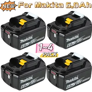 NEW 1~4 PACK 6.0Ah 18v Battery Replacement for Makita Power Tool BL1860 BL1860B BL1850