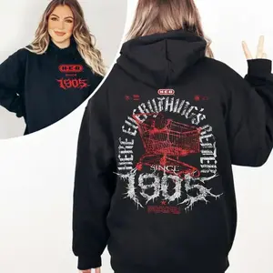 Viral HEB Metal 2-Sides Hoodie, Texas Fan Hoodie, Heavy Metal Style Graphic Hoodie, Rock & Roll Inspired Apparel, Soft Cotton Unisex Gift Tops