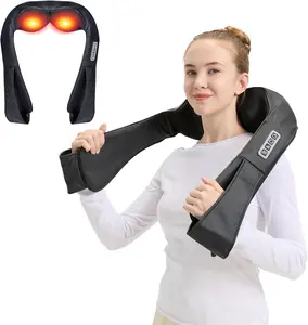 Neck and Shoulder Massager with Heat Deep Tissue Kneading Sports Recovery Massagers for Back, Foot, Relaxation Gifts for Wife, Husband, Him, Her