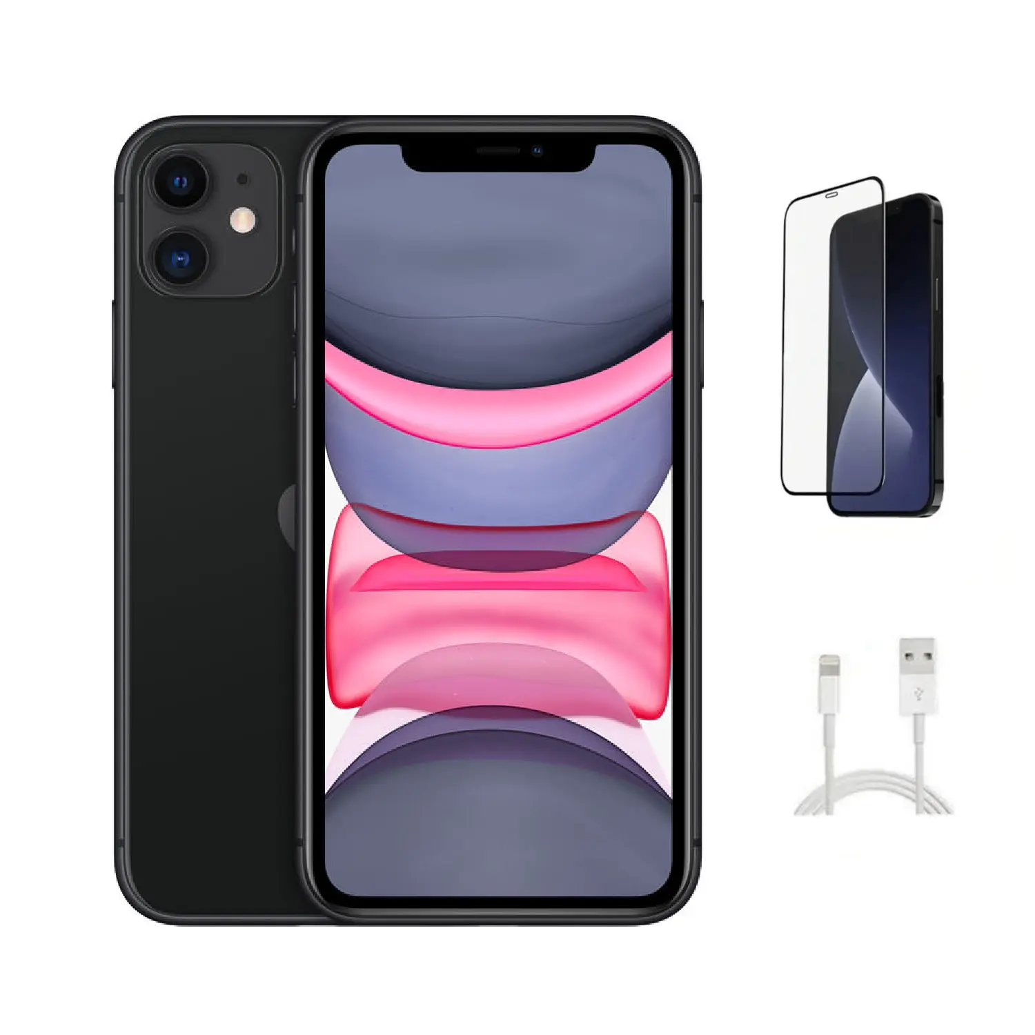 Refurbished iPhone 11(AT&T Only)-Good Condition with Tempered Glass Screen Protector & 1 Year Warranty  A2111
