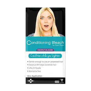 Color Oops Conditioning Bleach with Coconut Oil – Ammonia-Free Oil-Based Lightener, Lifts 2–3 Levels, Includes Shampoo & Conditioner