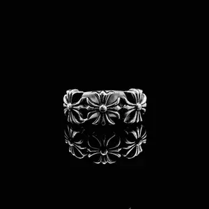 Chrome Plus Titanium Steel Rings Unisex Size 6-12 for Men and Women