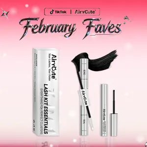 Airycute Lash Kit Essentials | Strong Hold, Waterproof & Remover-Safe for Flawless Lashes Latex-Free Waterproof Bond Seal & Remover for Sensitive Eyes - Biotin&VE Ingredients - Long Lasting Formula - Pool-Proof Rainy Day Proof