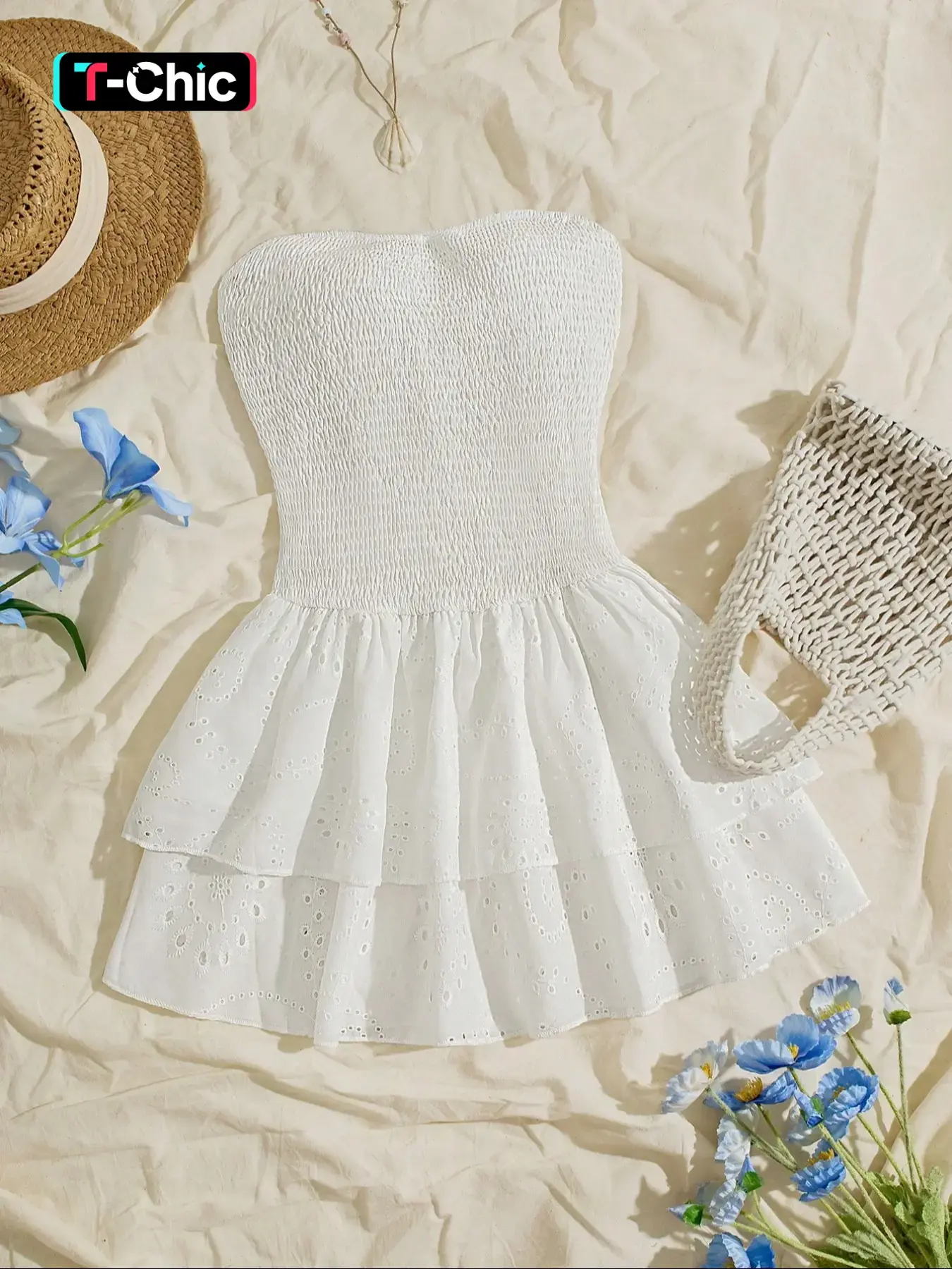 dearly embroidered mini dress white - TikTok Shop dearly embroidered mini dress white - TikTok Shop